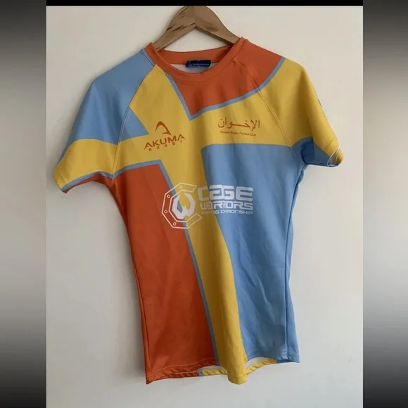 Akuma Rugby Jersey Ekhwan Rugby Football Club Yellow Size Large Taylor Swift - Picture 2 of 12